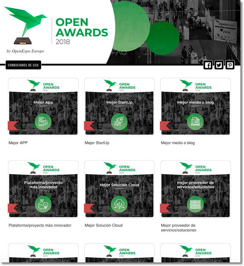 ejemplo premios online