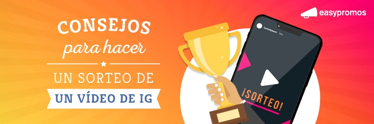 sorteo de un vídeo de Instagram