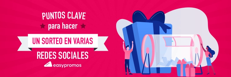 hacer un sorteo en varias redes sociales