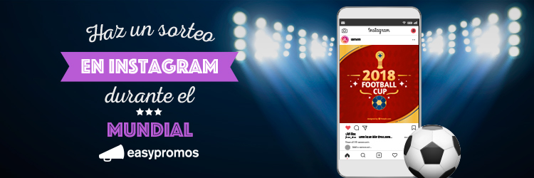 sorteo en Instagram durante el Mundial de Futbol
