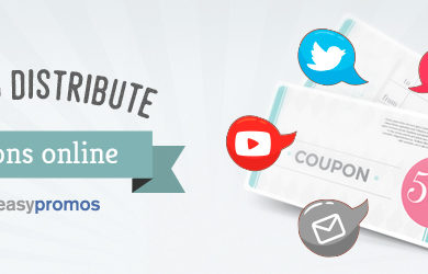 Distribute coupons online
