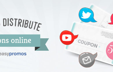 Distribute coupons online