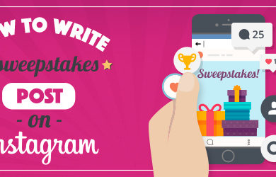 How to write a sweepstakes post on instagram|Instagram Sweepstakes 02|Instagram Sweepstakes 01||