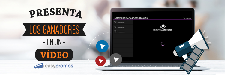 header presenta ganadores en un video