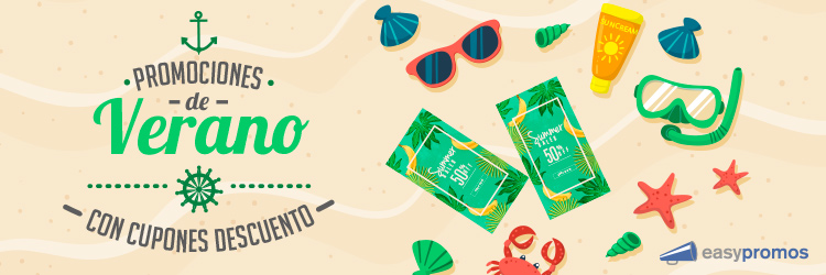 Promociones de verano con cupones descuento