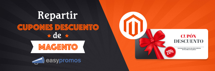 repartir cupones descuento de Magento