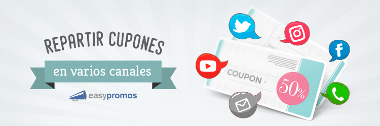 repartir cupones en varios canales
