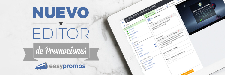 nuevo editor de promociones easypromos