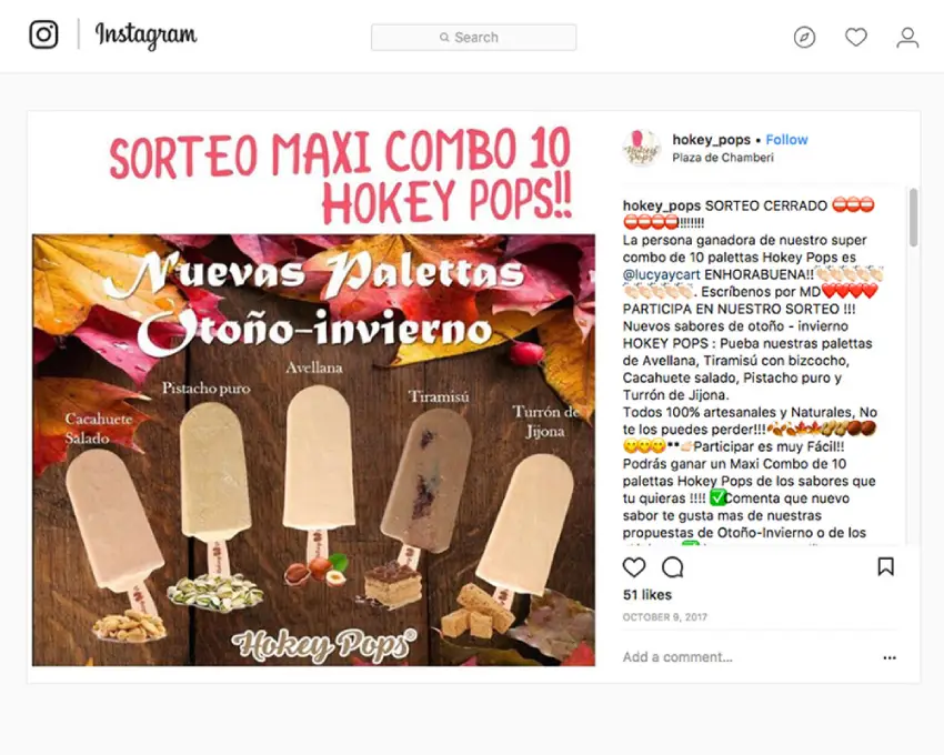 ejemplo helados