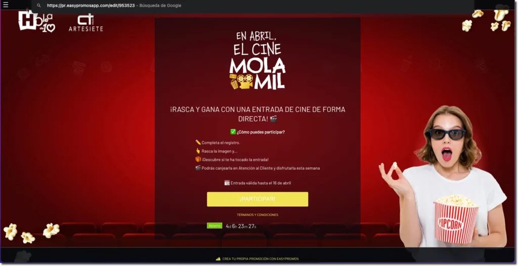 Rasca y Gana Digital Centro Comercial Holea