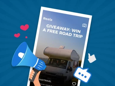 How to promote giveaway reels