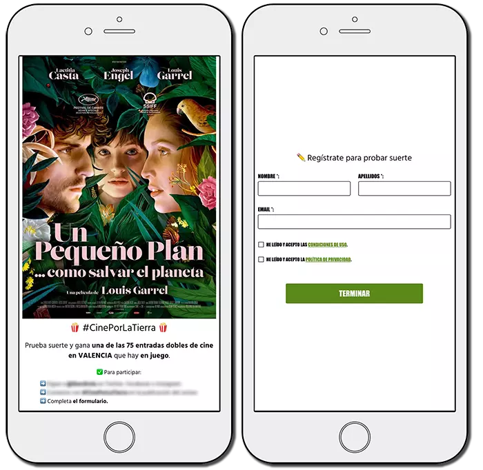 Promoción con registro para celebrar el Día de la Tierra