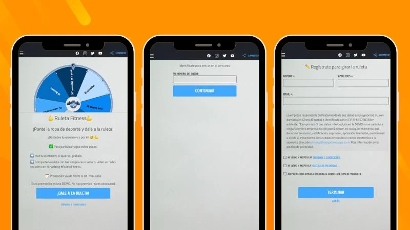 identificacion vía código para acceder a promoción exclusiva online