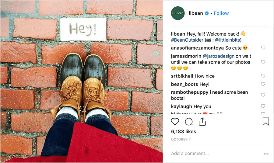 ejemplo de foto de instagram con texturas