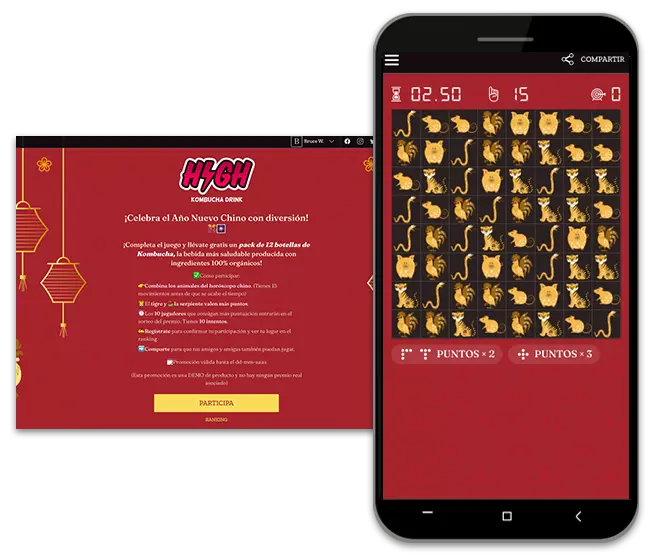juego de combinaciones para celebrar el Año Nuevo Chino