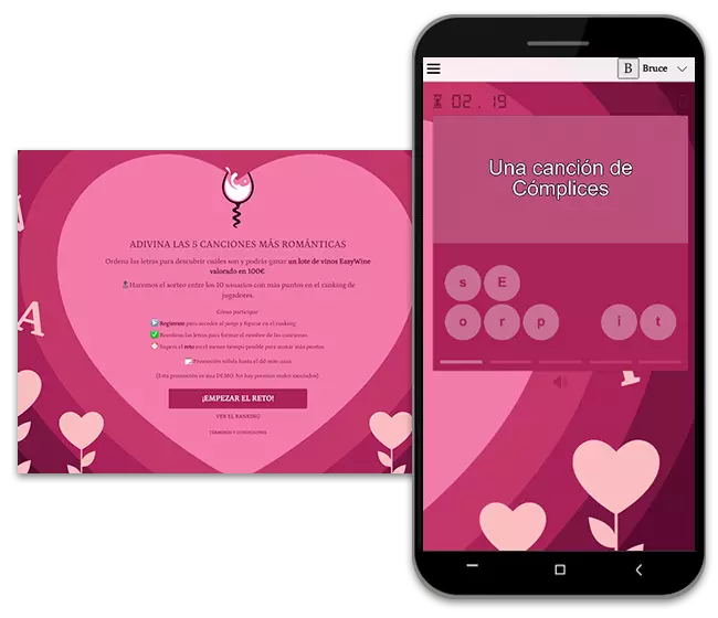 juego letras locas para celebrar San Valentín en el trabajo