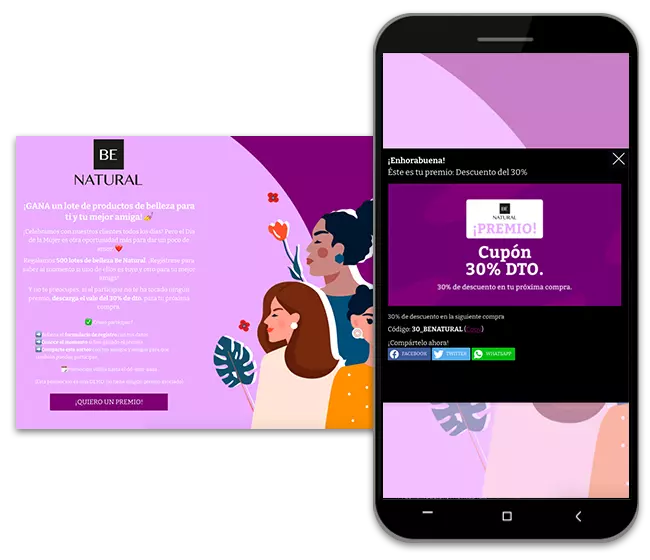 celebrar el Día de la Mujer en una empresa con sorteos