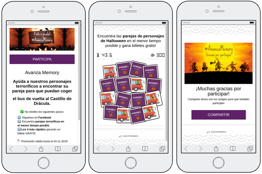 juego memoria empresa autobuses