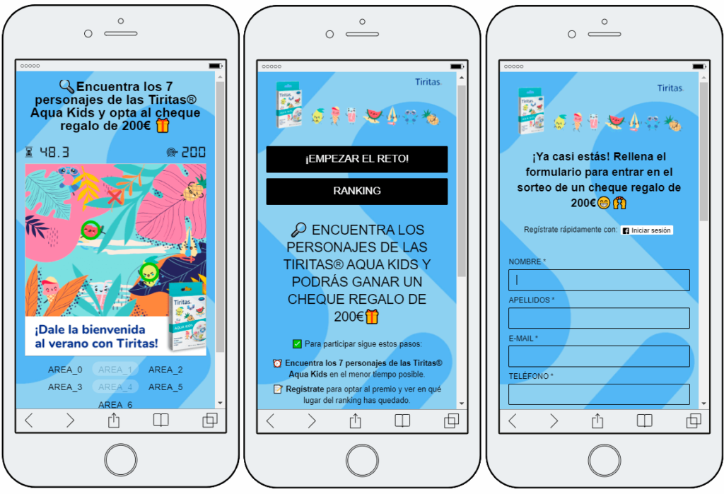 juego objetos ocultos Tiritas Aqua Kids