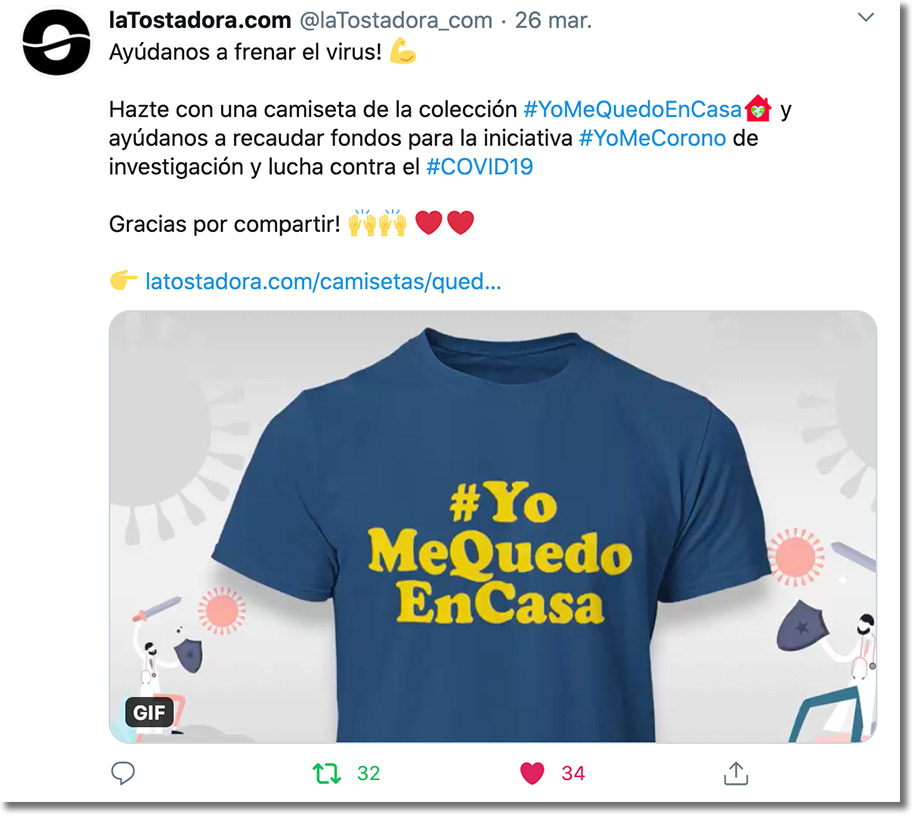 solidaridad en redes sociales durante la cuarentena