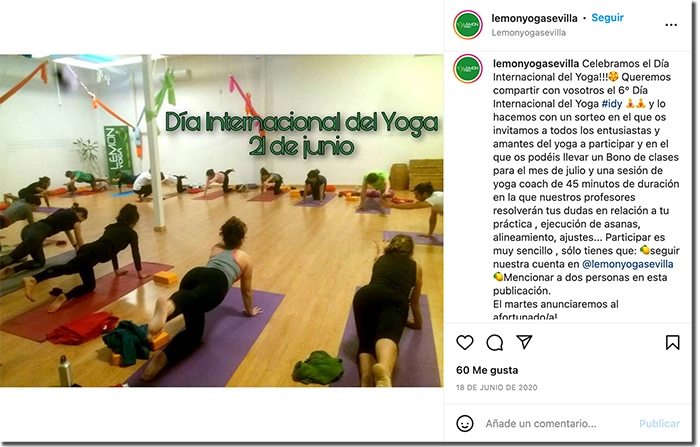 ejemplo sorteo día internacional del yoga