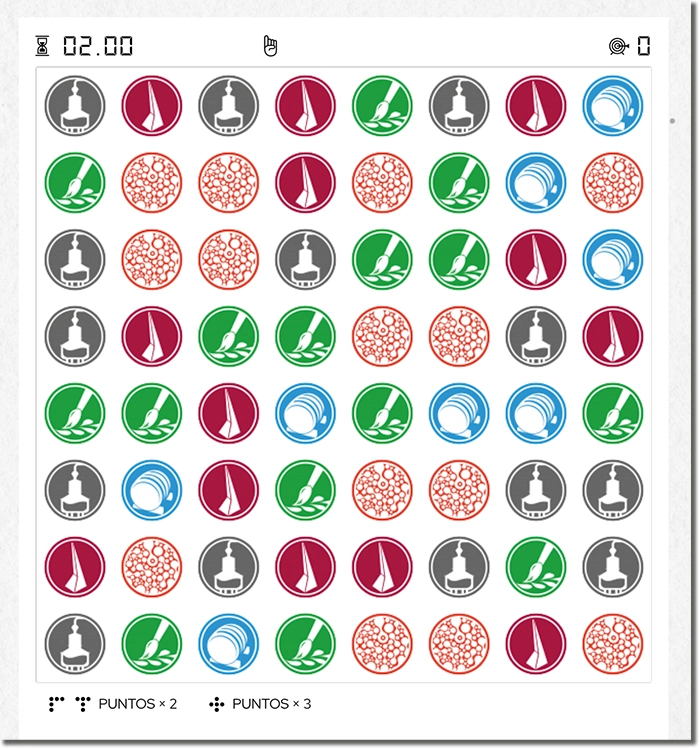 ejemplo de juego de combinaciones de licores clase azul