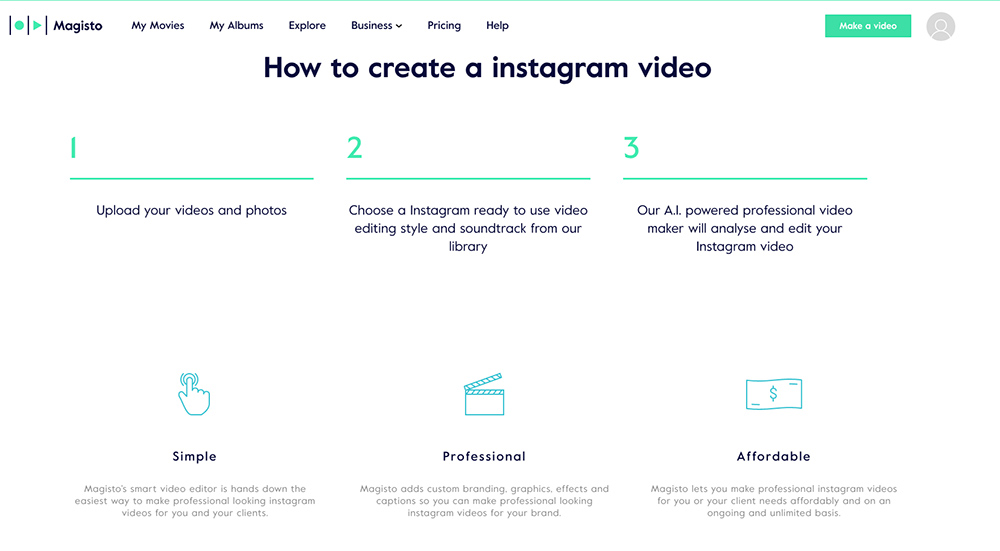 ejemplo de herramienta para crear videos Magistro