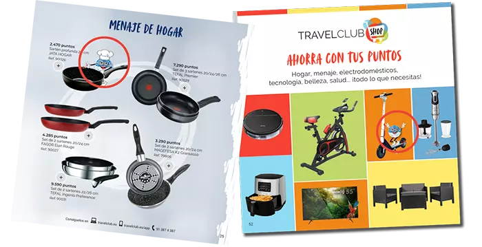 ejemplo de juego en un catálogo interactivo