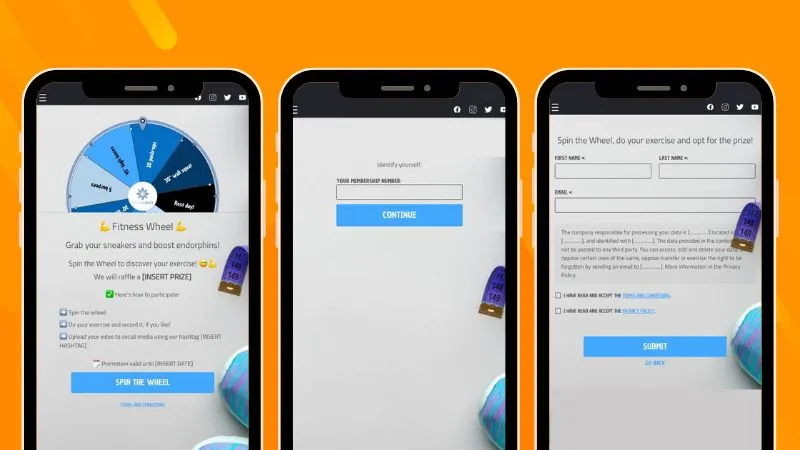 Own user registration system