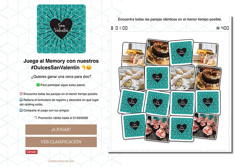 ejemplo de memory de san valentín