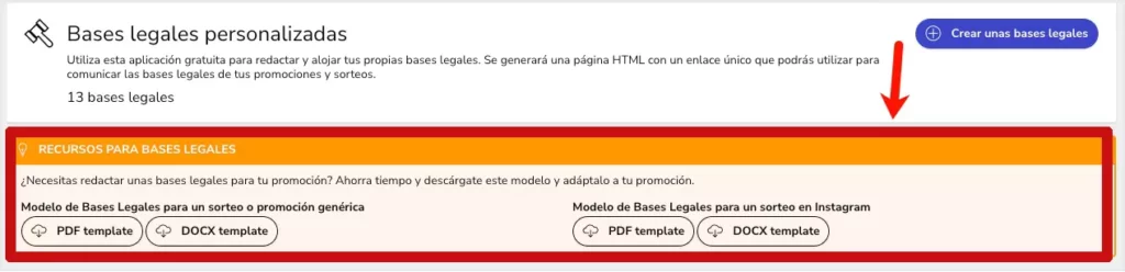 descrgar modelo gratuito de bases legales