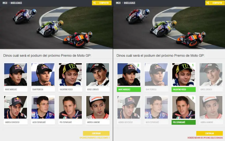 quiniela moto GP