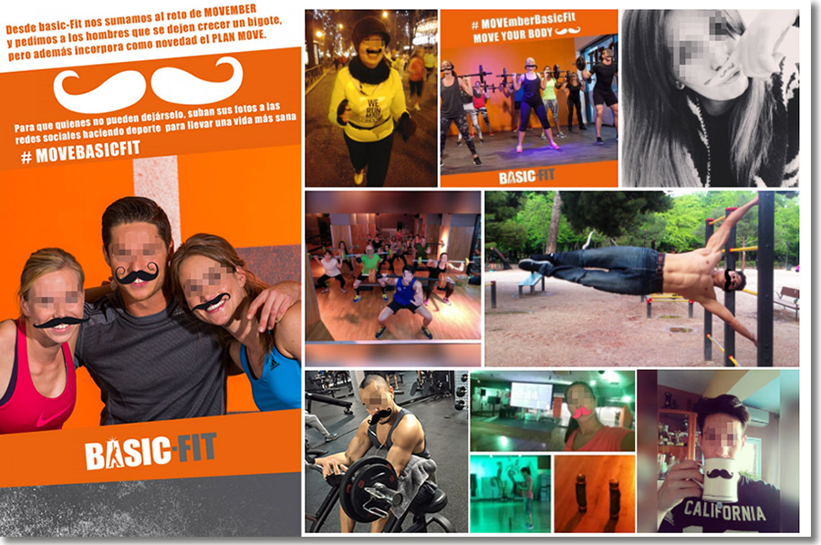 concurso de fotos Movember de Basic Fit