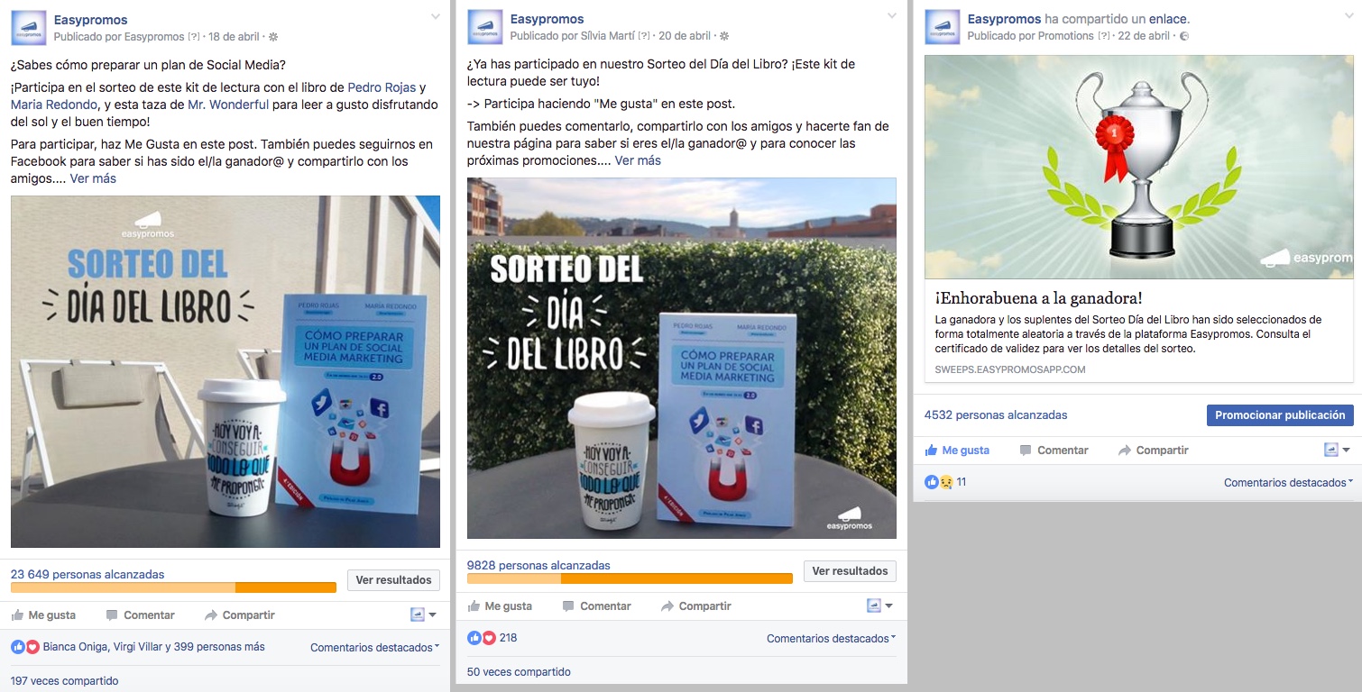 sorteo multiples posts