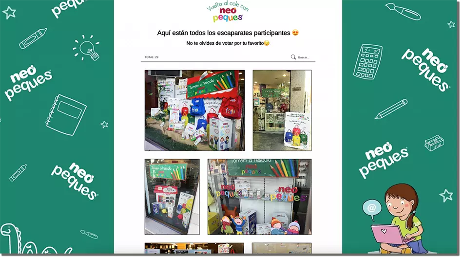 Concurso de escaparates de una marca