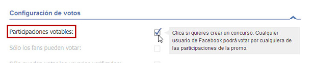 Easypromos - Participaciones votables