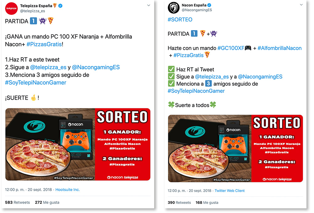 sorteos en Twitter para aumentar los seguidores