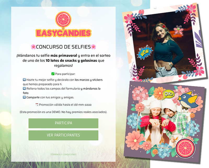 ejemplo de concurso de fotos de primavera