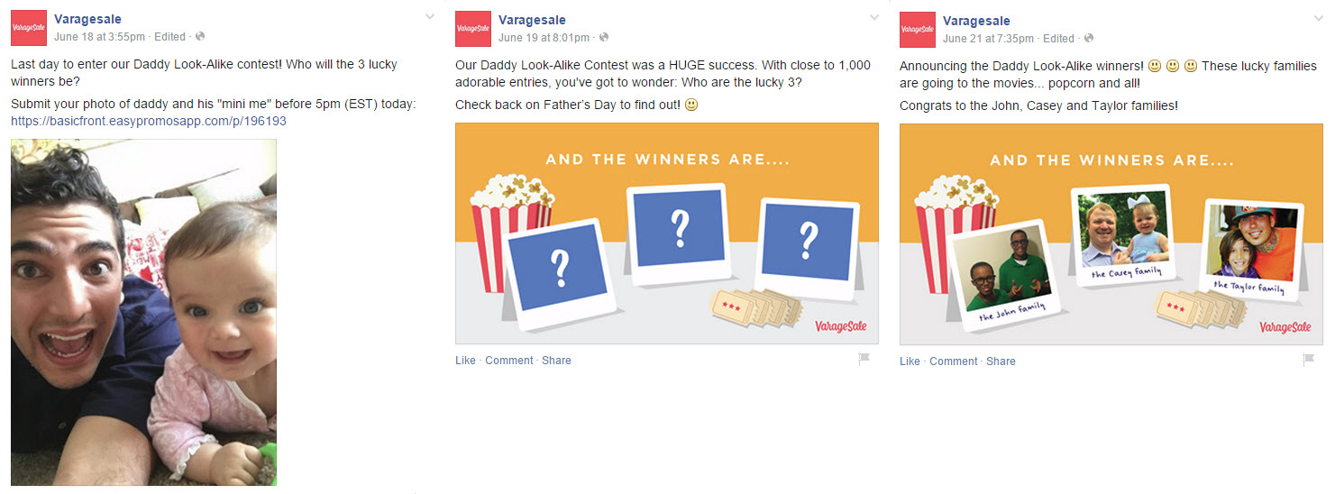 Concurso de fotos en Facebook