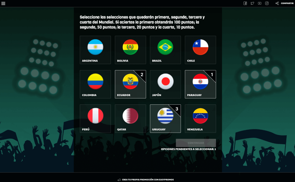 quiniela copa américa