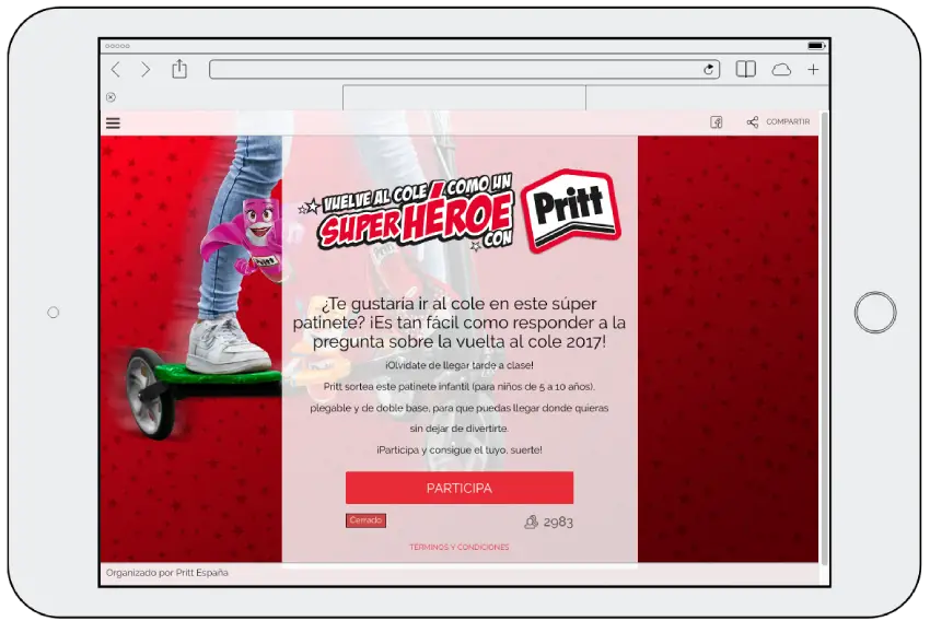 pregunta sorteo vuelta al cole