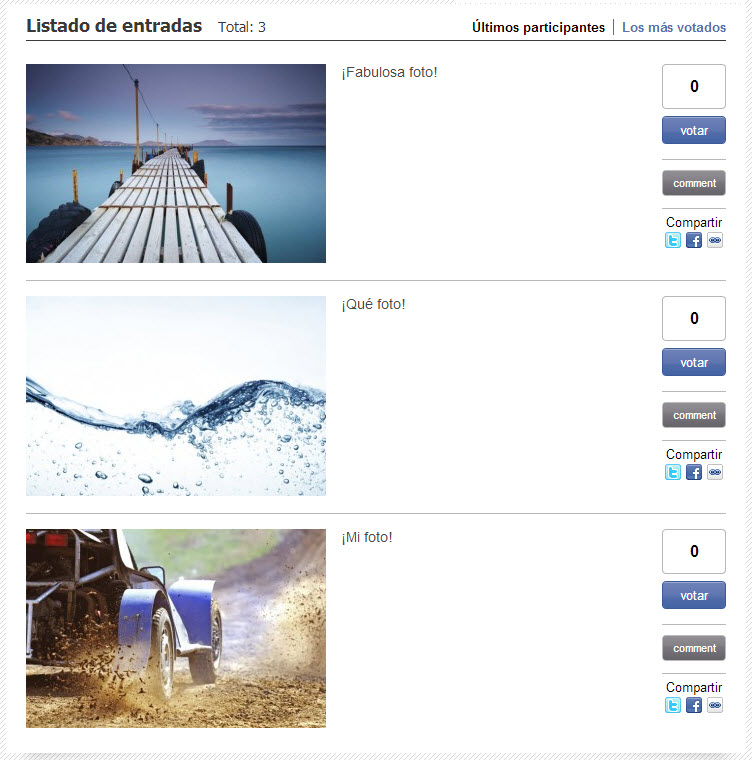 Easypromos - Previsualizar galeria