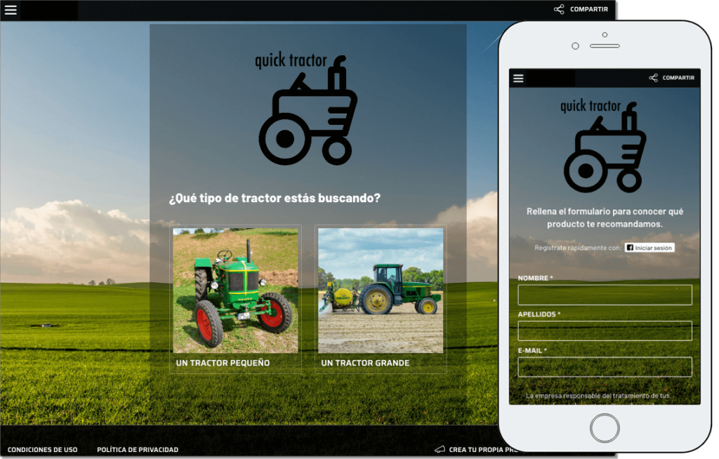 recomendador productos web b2b