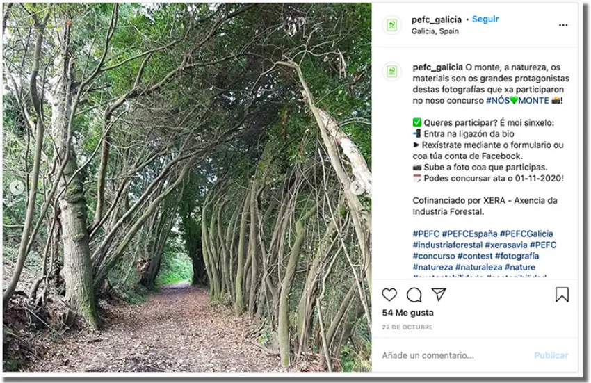 ejemplo de difusión de un concurso de fotos en instagram 02