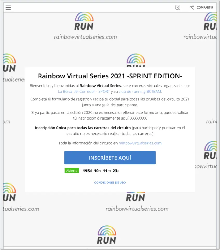 registro carreras virtuales running