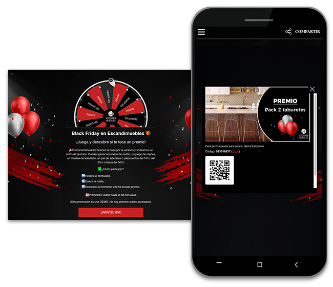 crear ruleta black friday repartir descuentos