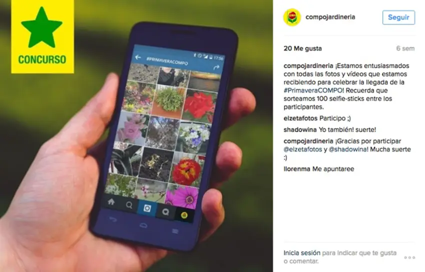 ejemplo concurso de hashtags