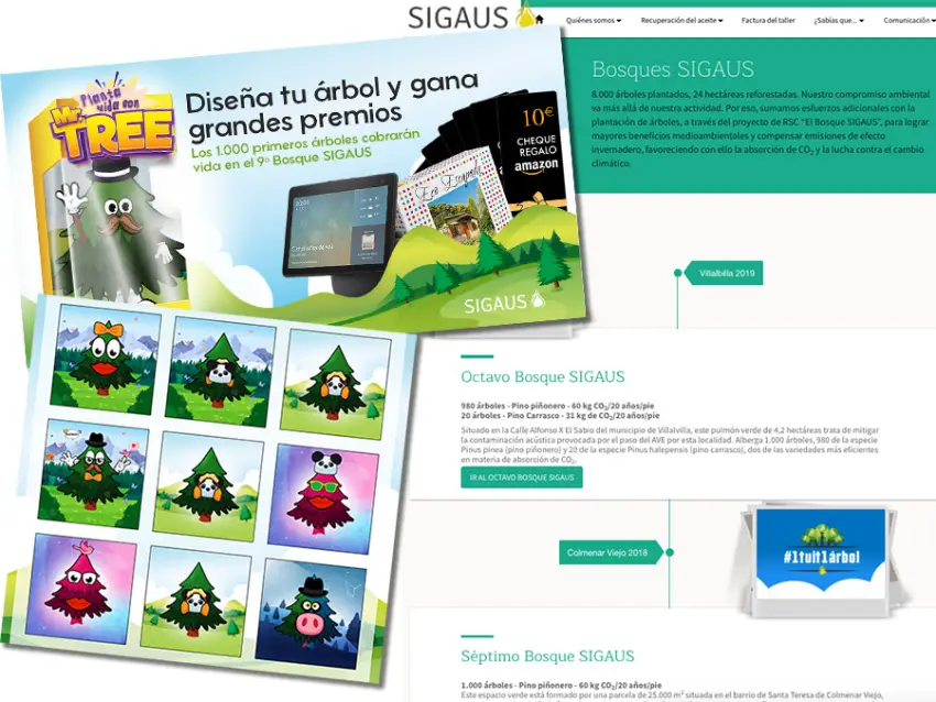 ejemplo de promoción escenarios de Sigaus