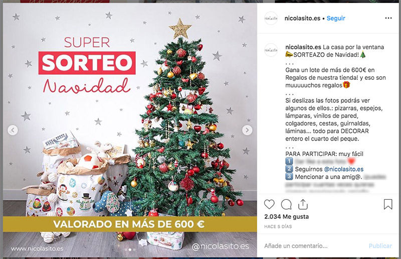 campaña instagram navidad