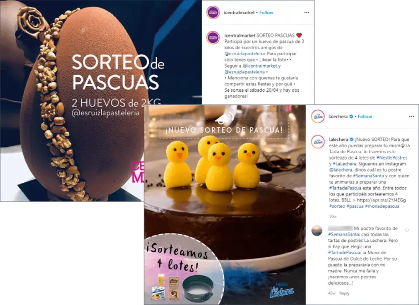 Sorteo pascuas instagram